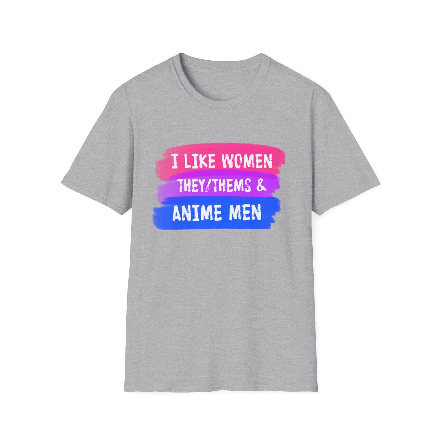 Women They/Them Anime Men Tee