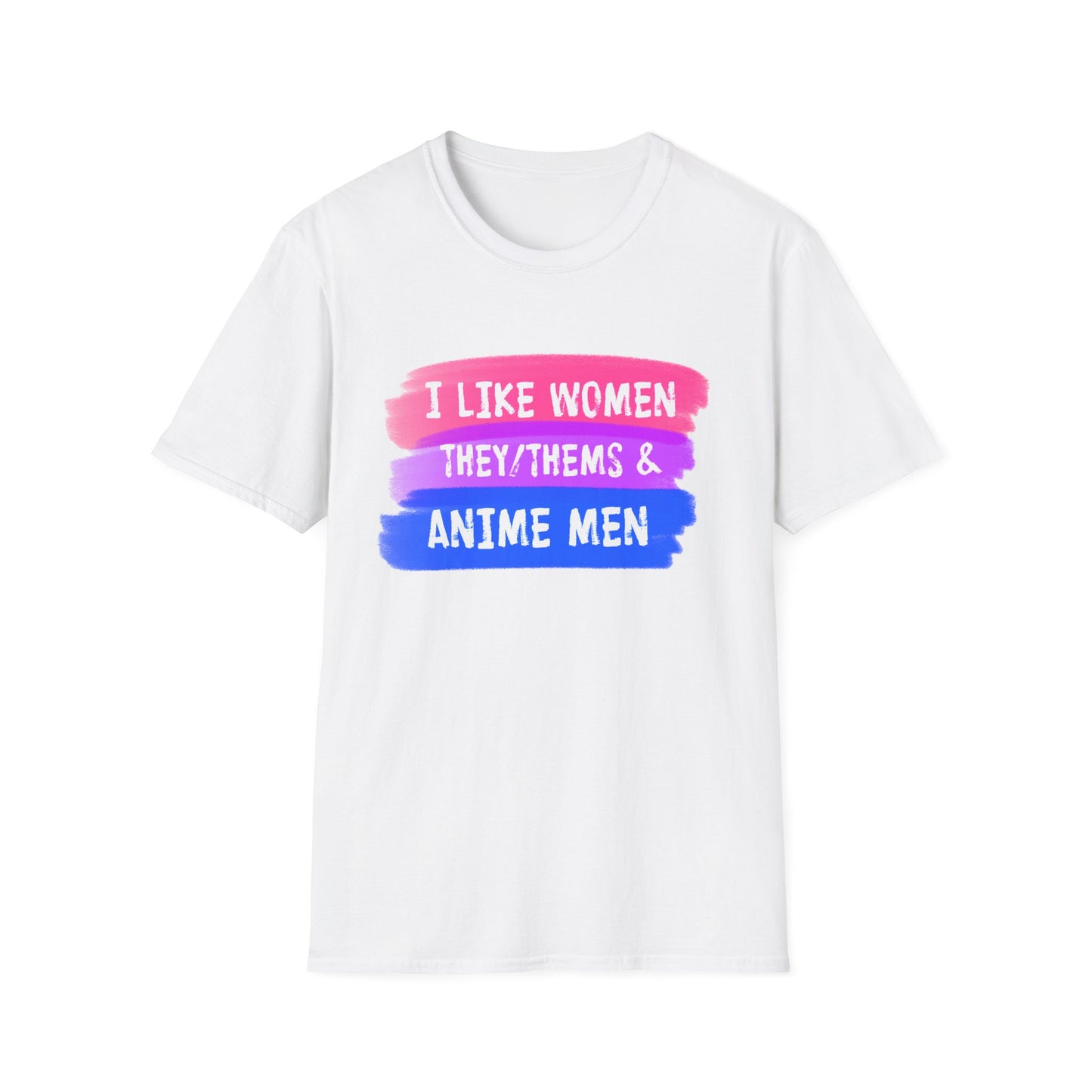 Women They/Them Anime Men Tee