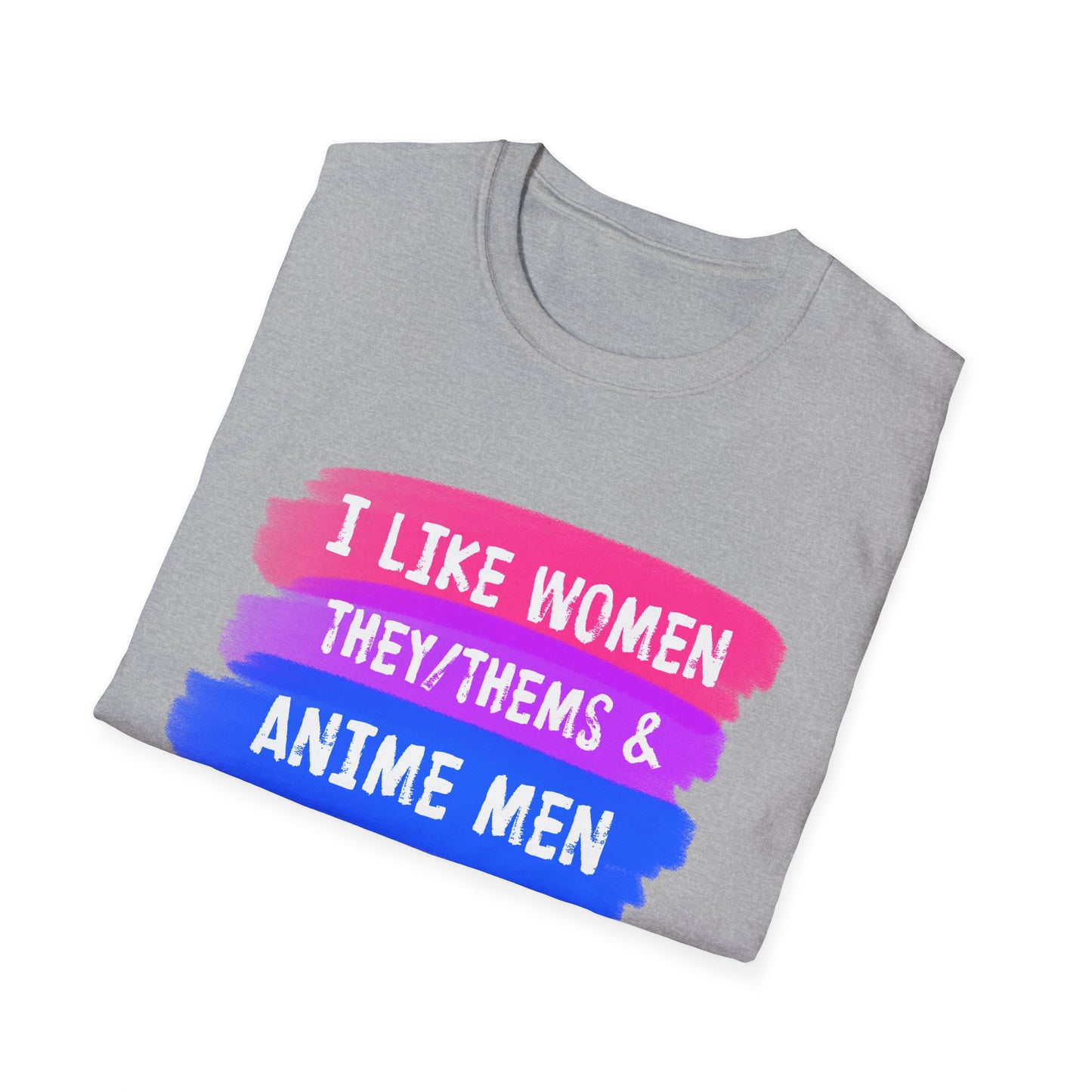 Women They/Them Anime Men Tee