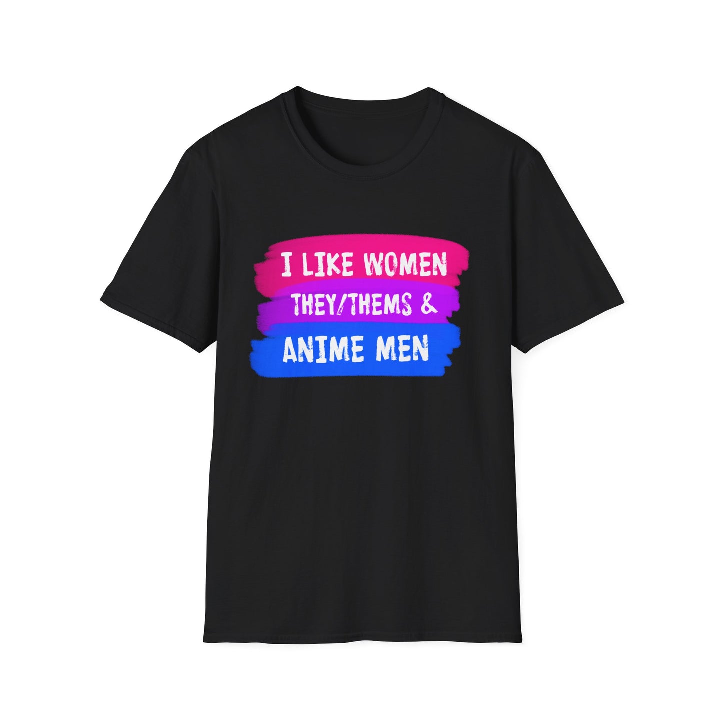 Women They/Them Anime Men Tee