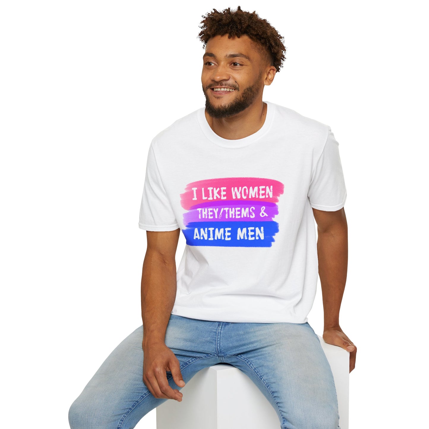 Women They/Them Anime Men Tee