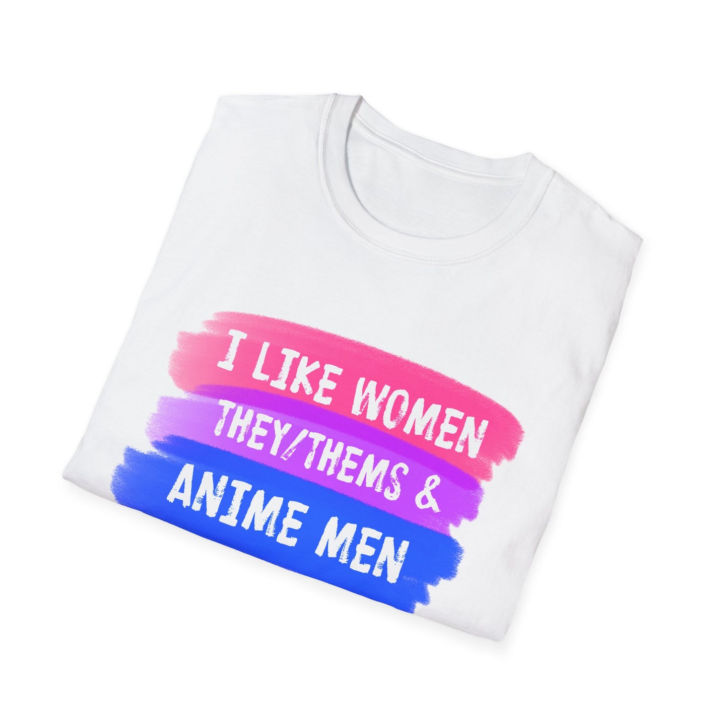 Women They/Them Anime Men Tee