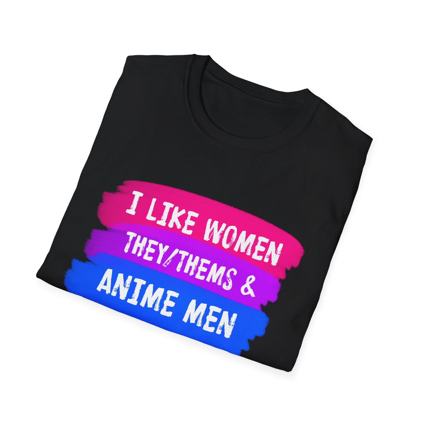 Women They/Them Anime Men Tee