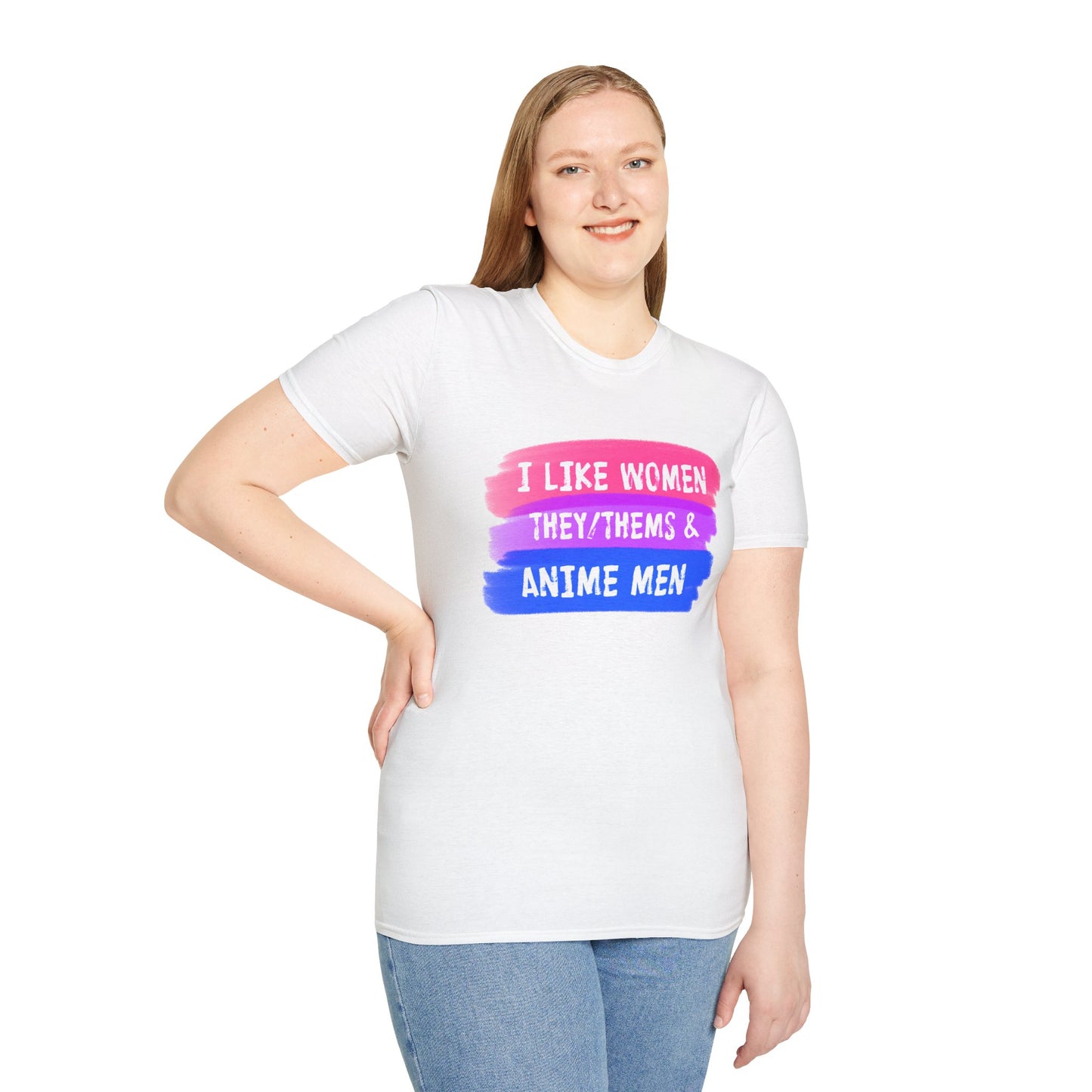 Women They/Them Anime Men Tee